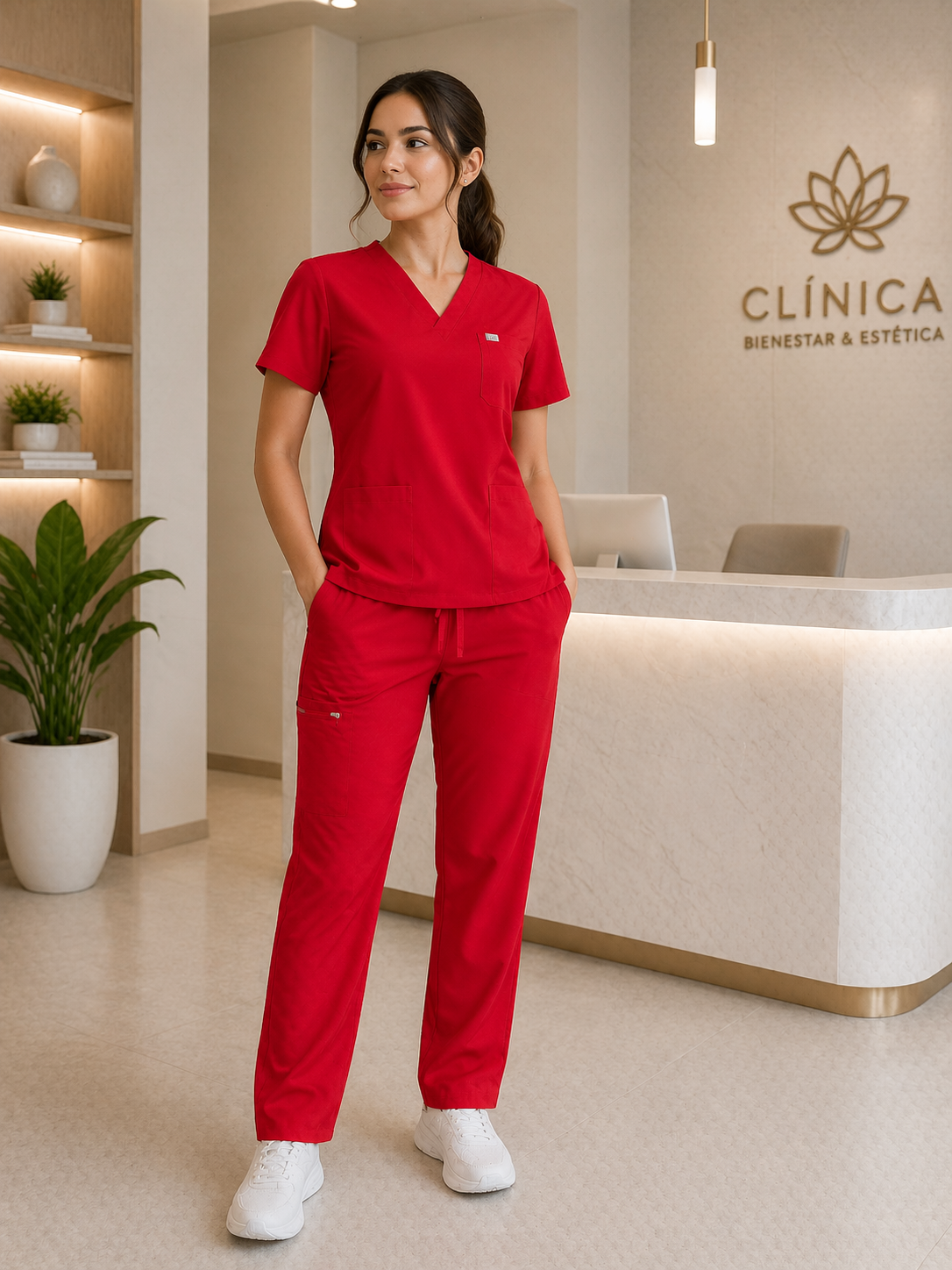 Uniforme Dama Rojo Soft