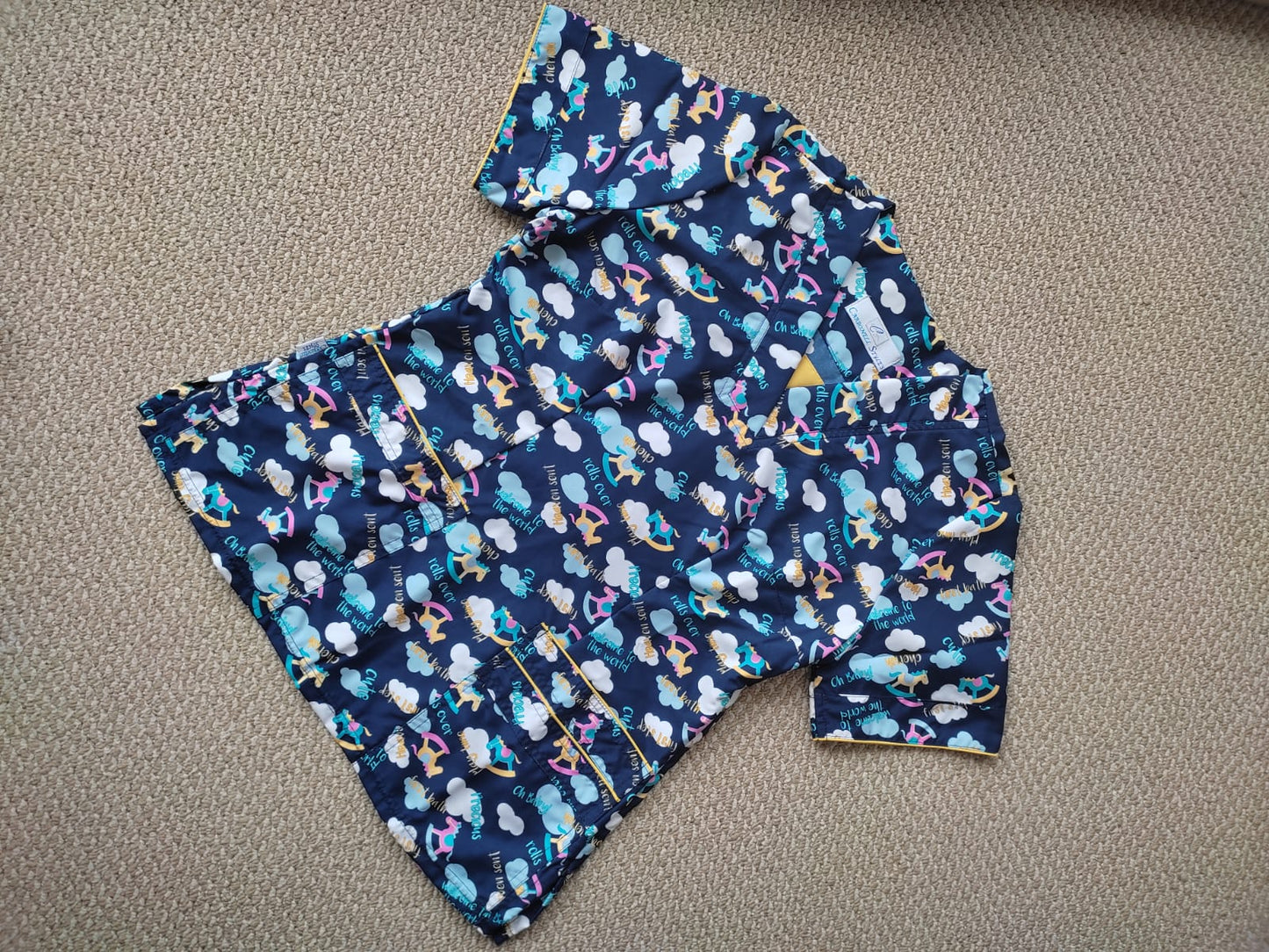 Blusa dama Azul Caballitos