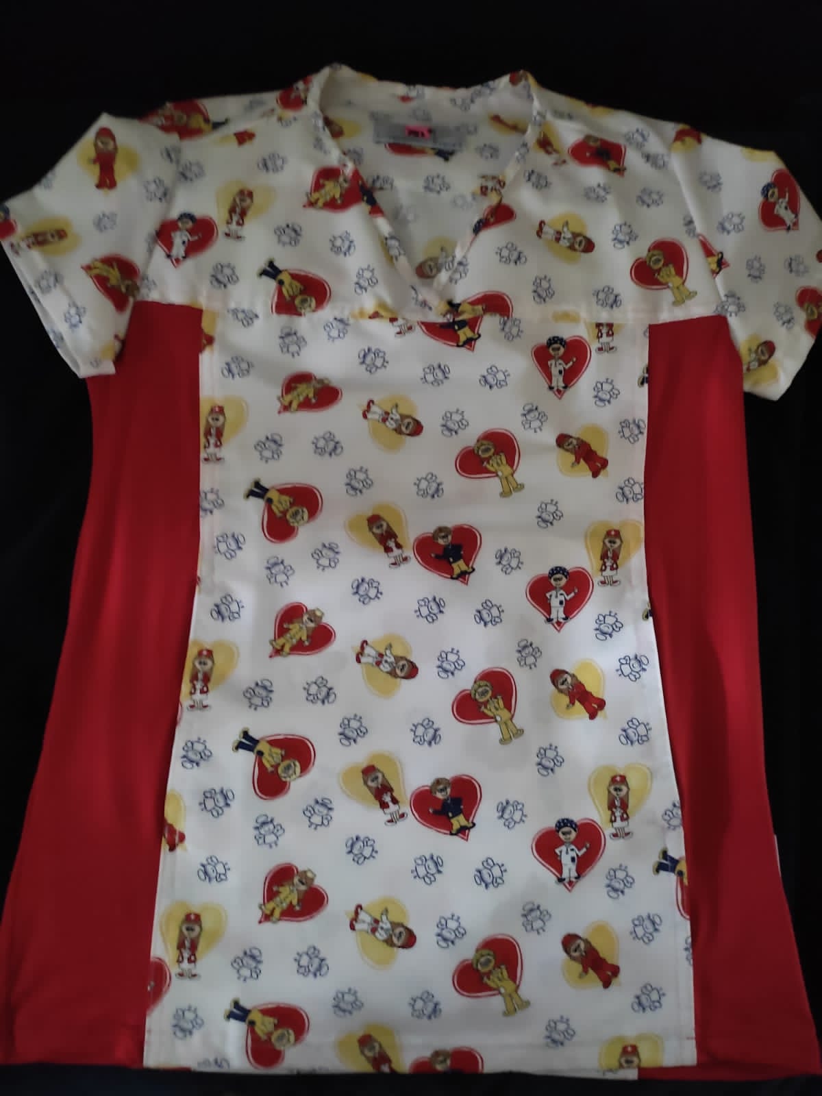 Blusa Dama estampada Roja