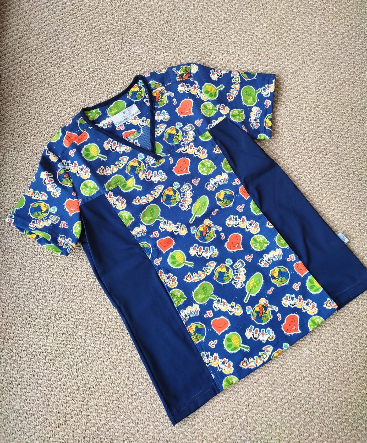 Top Dama Azul Marino