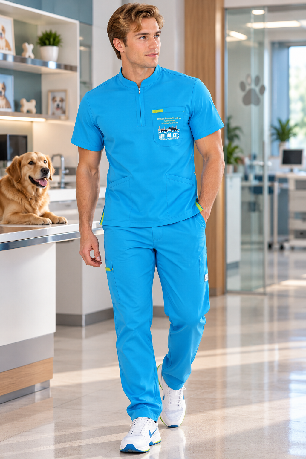 Uniforme Varón Turquesa 1005