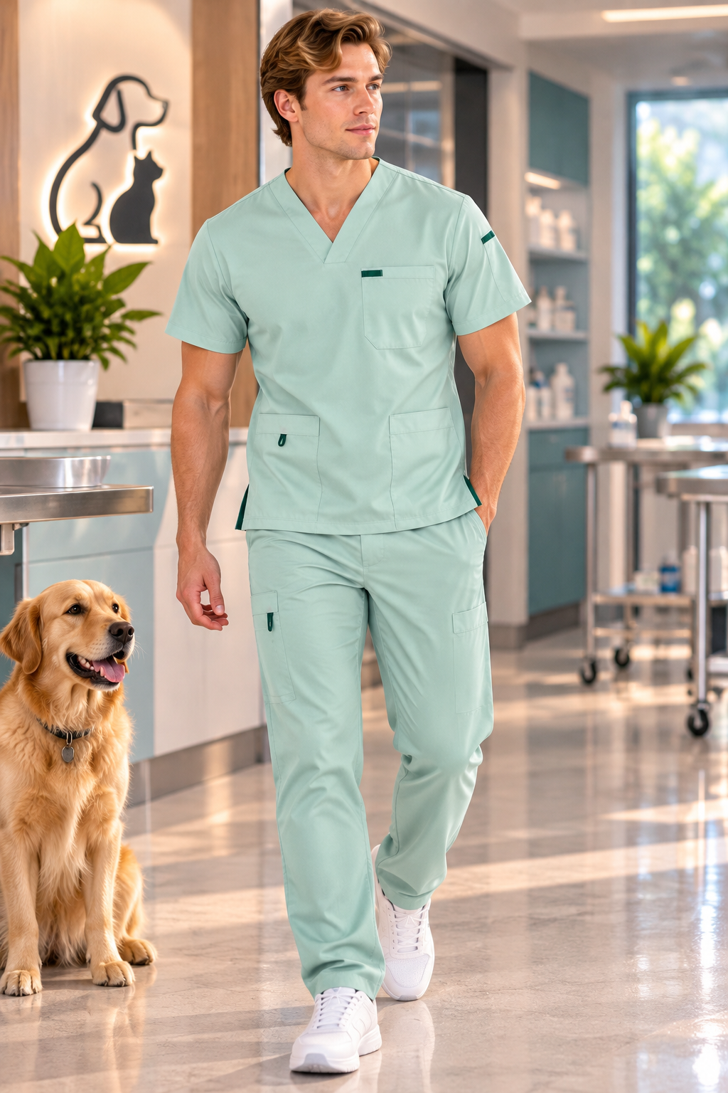 Uniforme Varón Menta 1023