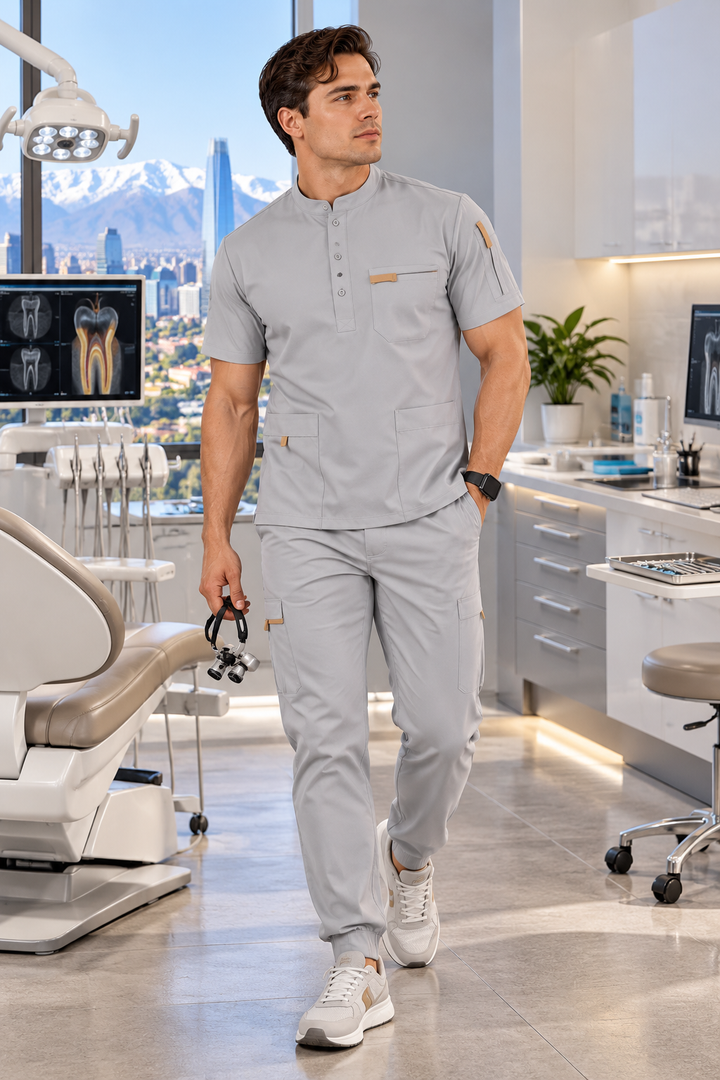 Uniforme Varón Gris Perla 1038