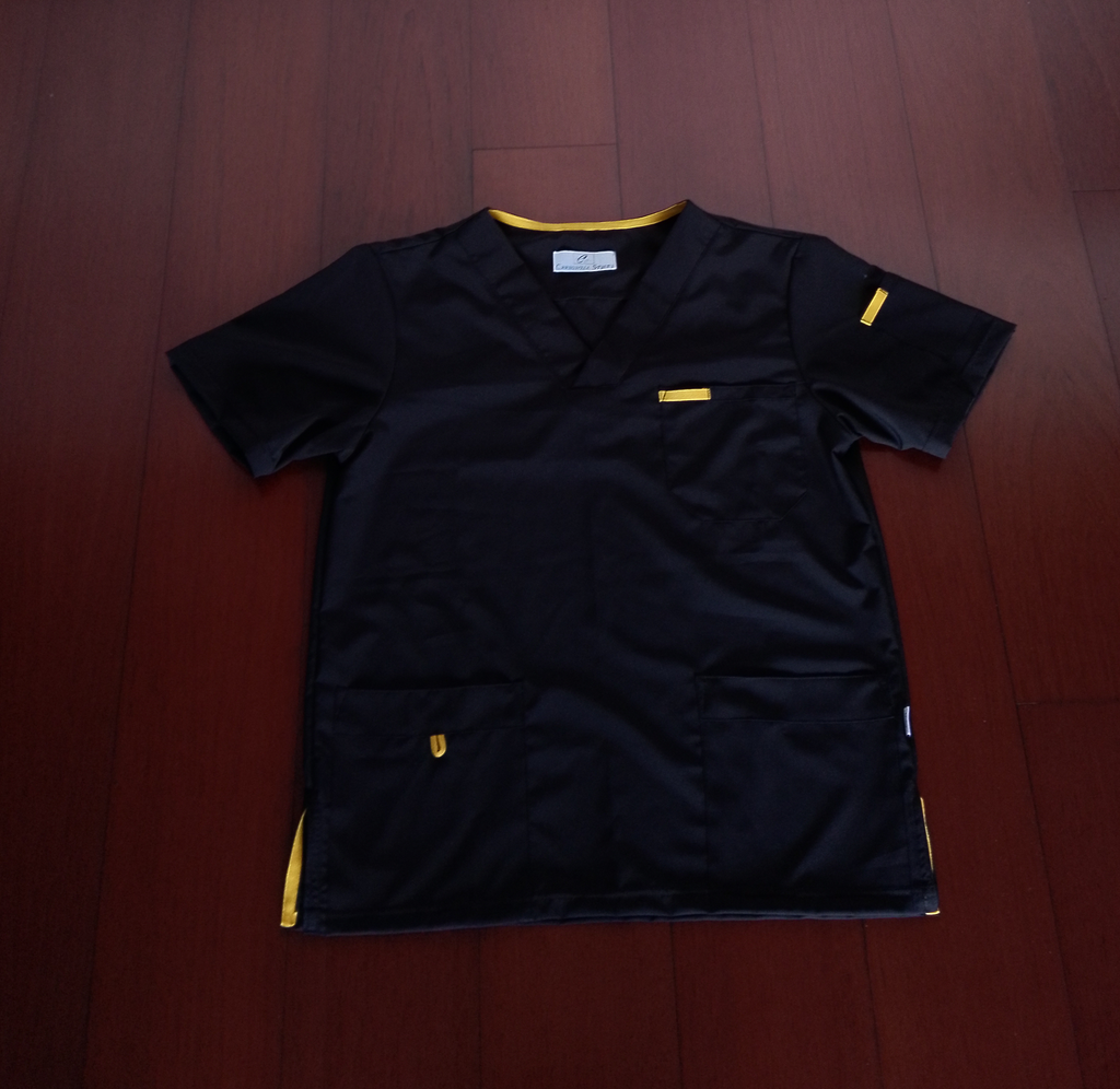 Uniforme Varón Negro Amarillo 1023