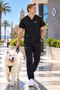 Uniforme Varón Negro Amarillo 1023