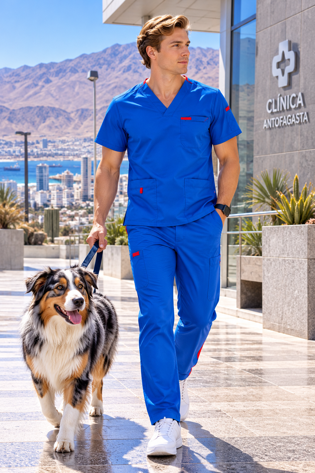 Uniforme Varón Azul Rey 1023