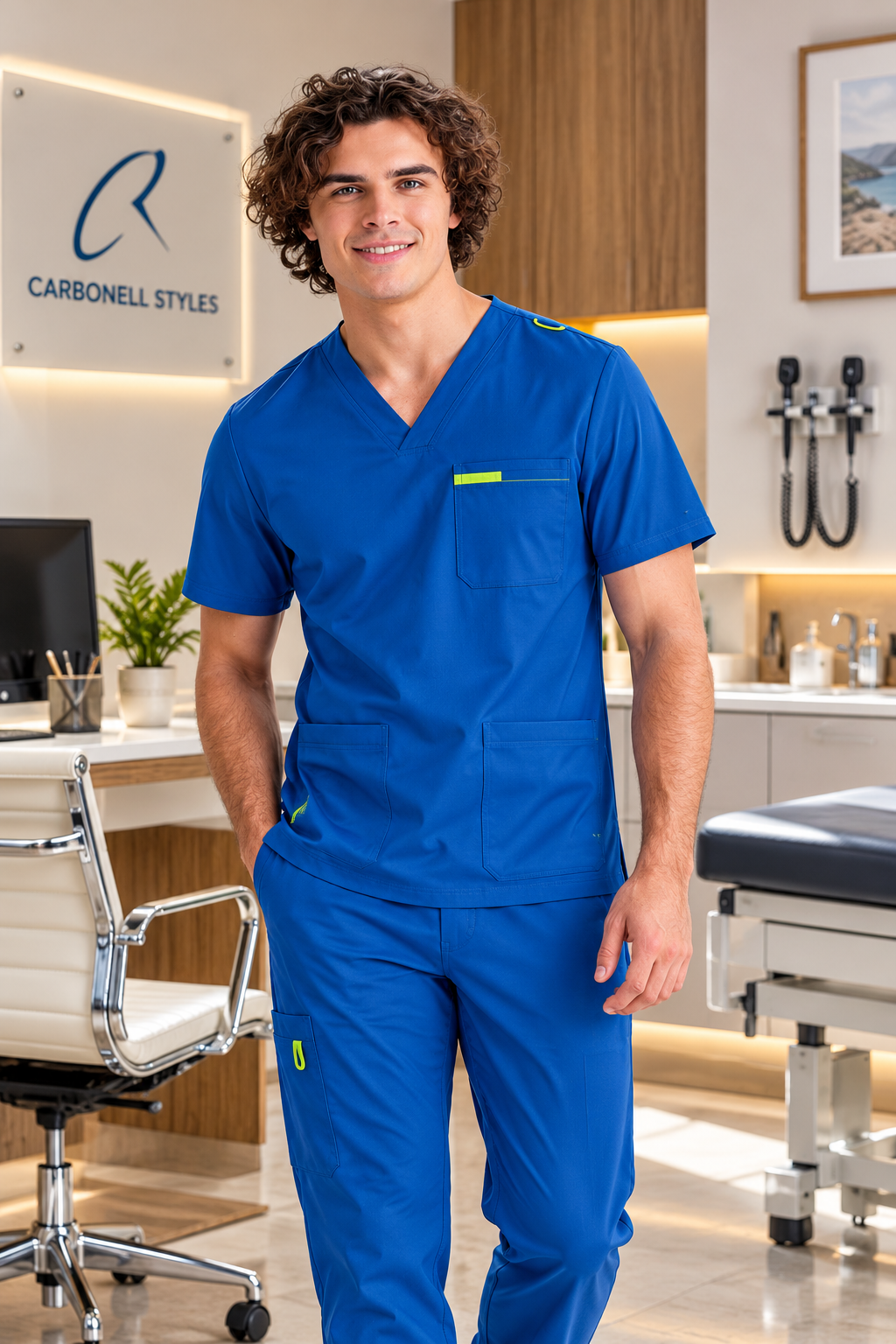 Uniforme Varón Azul Rey 1023