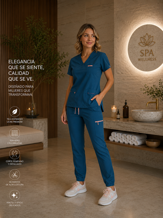 Uniforme Dama Caribean Blue