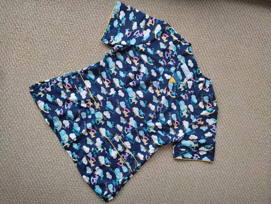 Blusa dama Azul Caballitos