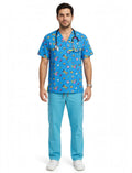 Camisa Varón Disney Héroes 1035 Turquesa