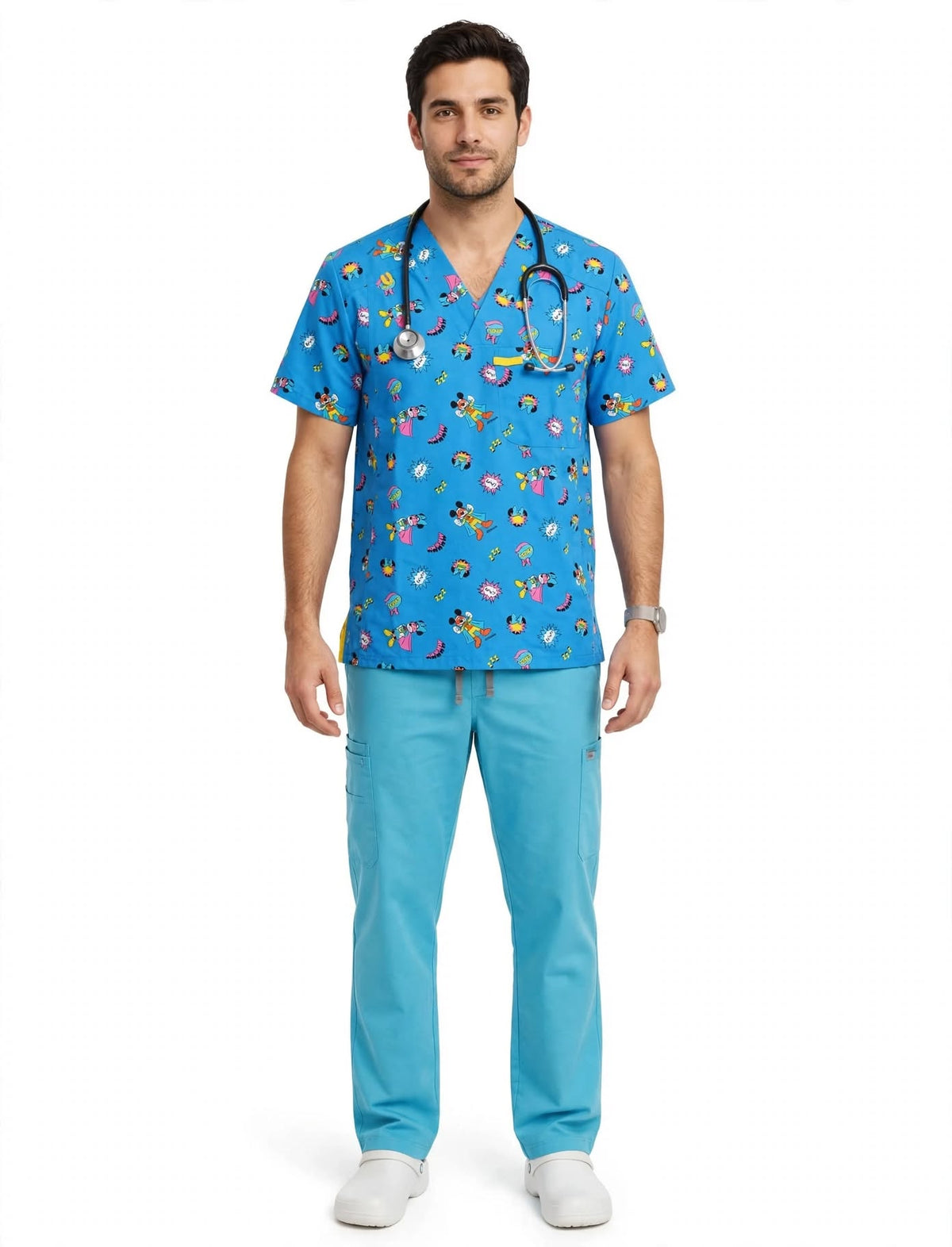 Camisa Varón Disney Héroes 1035 Turquesa