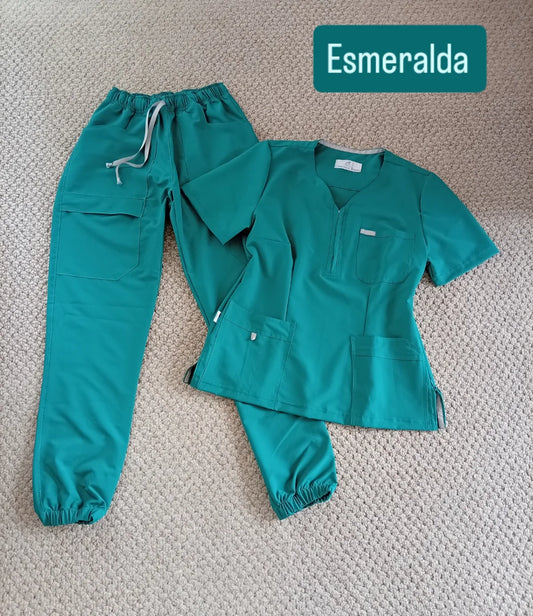 Uniforme Dama Verde Esmeralda