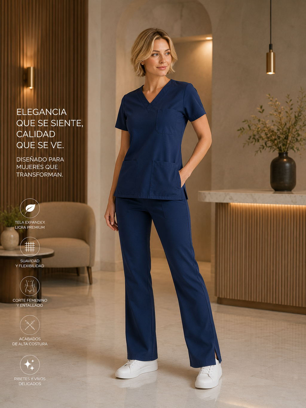 Uniforme Dama Azul Francia