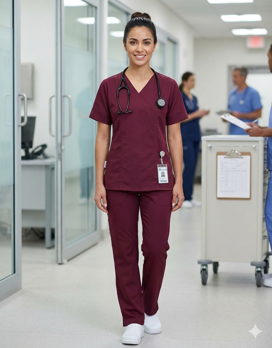 Uniforme Dama Burdeo