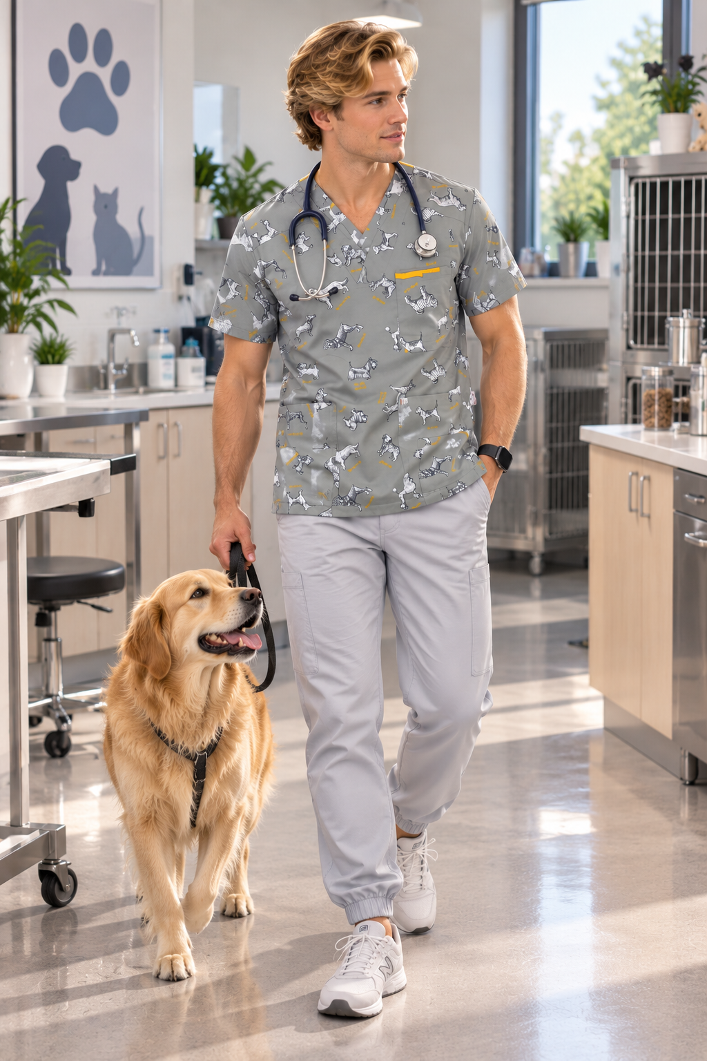 Uniforme Varón Pet Gris Perla