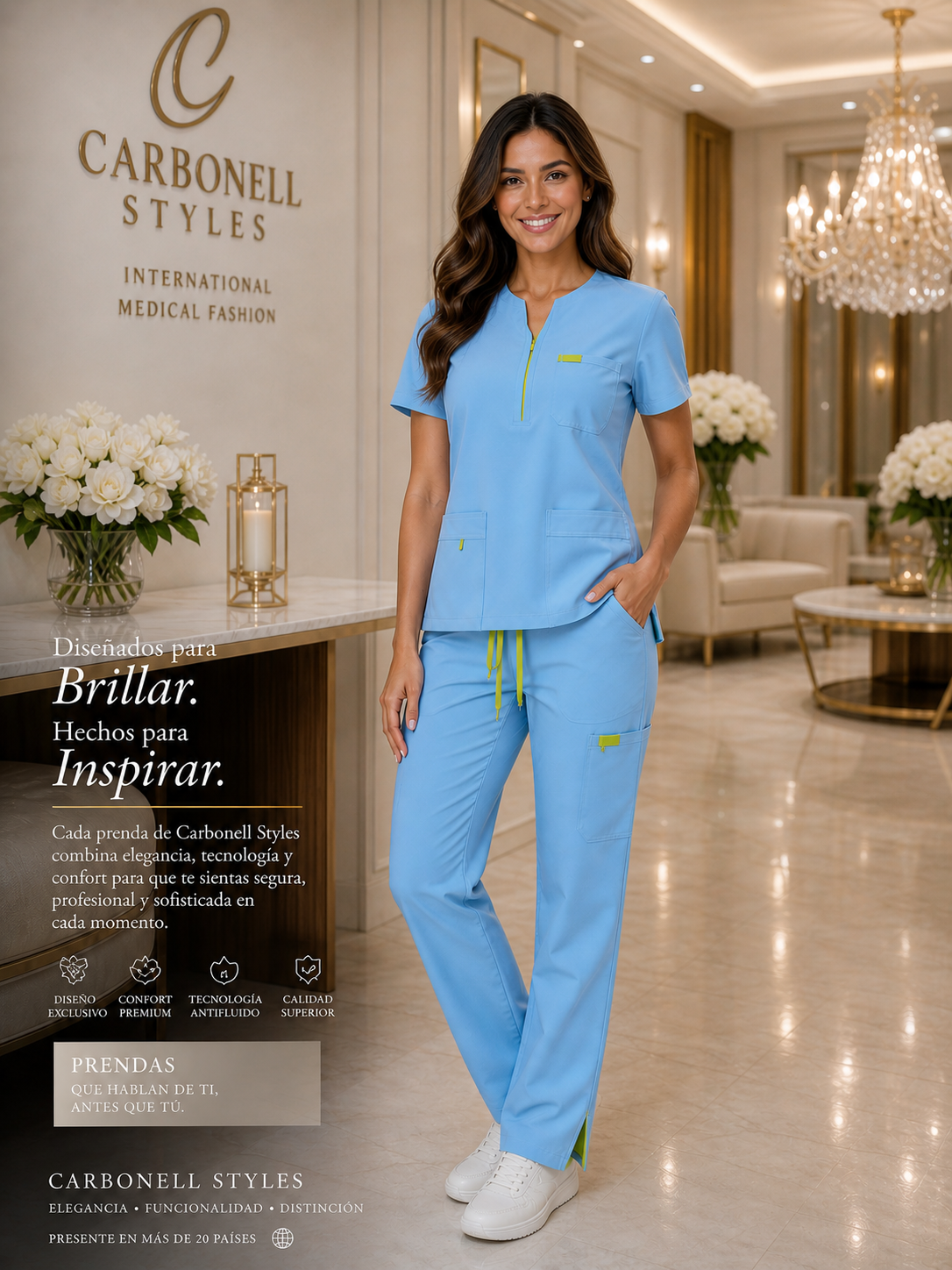 Uniforme Dama Cielo