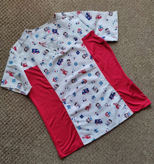 Blusa Dama Estampado Rojo