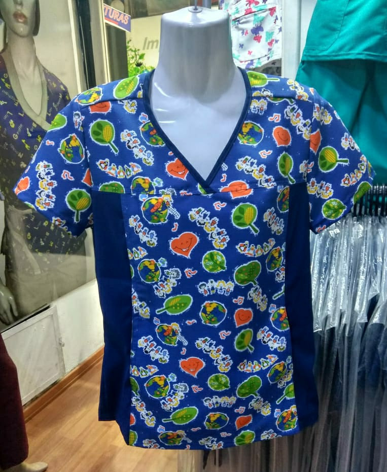 Top Dama Azul Marino