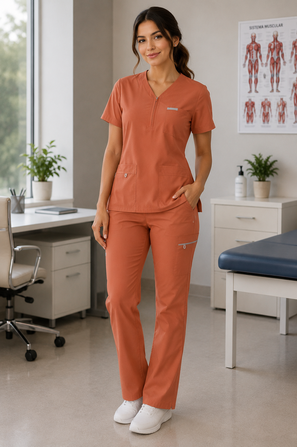 Uniforme Dama Canela