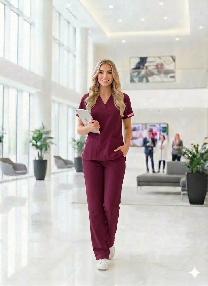 Uniforme Dama Burdeo