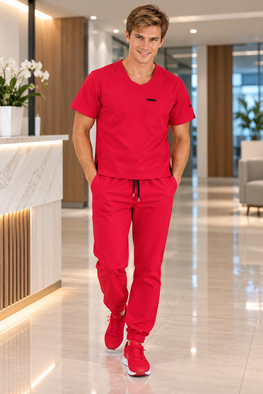 Uniforme Varón Rojo 1002